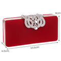 Velvet luxury women evening bags rhinestones flower small day clutch party diamonds lady dress shoulder chain handbags for purse - Blingy Bag LLC