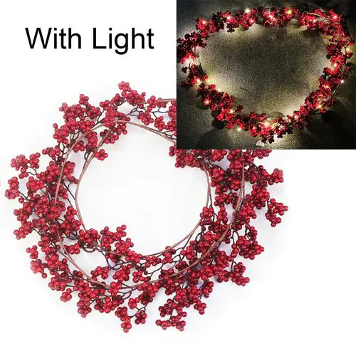 Red Berry Christmas Garland - Blingy Bag LLC