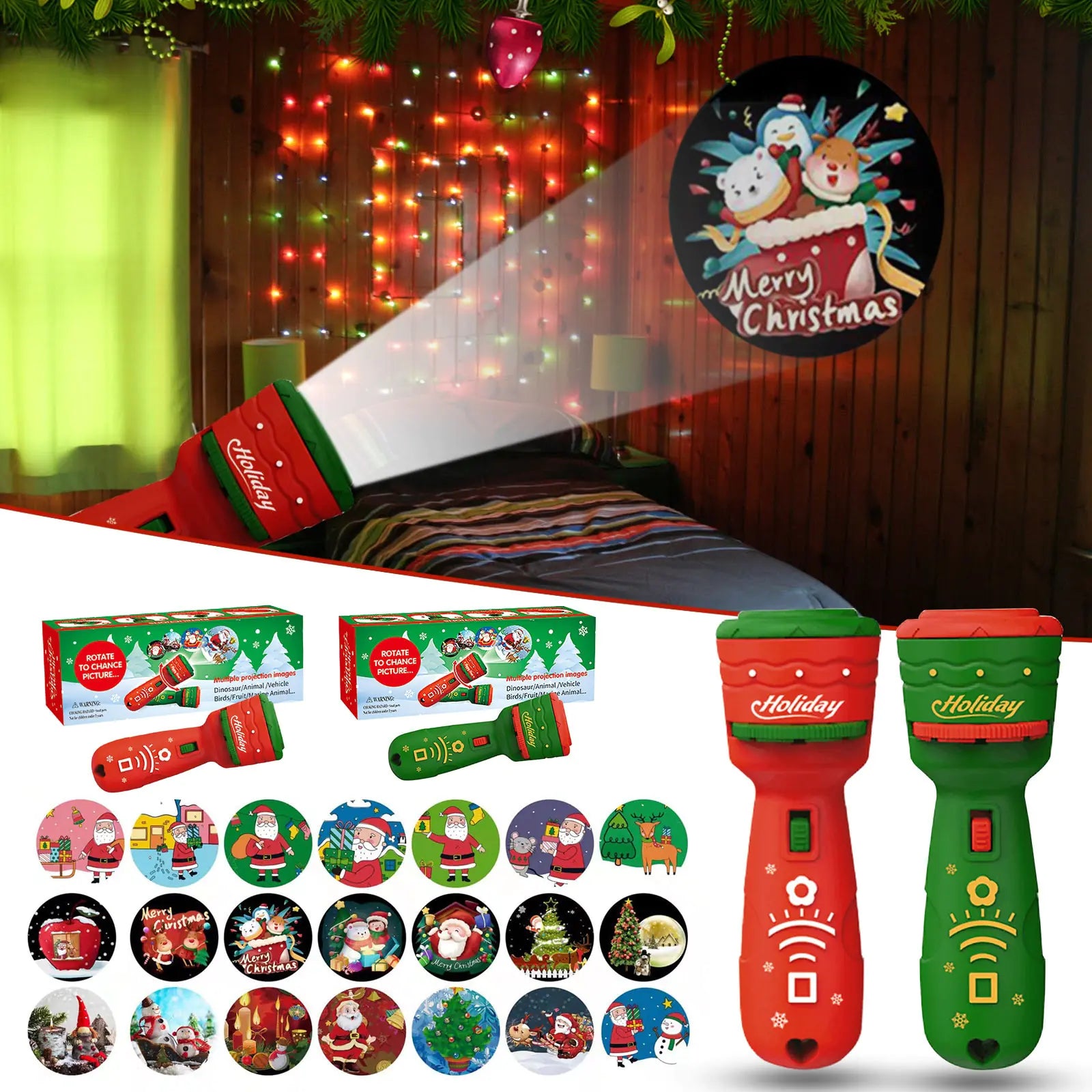 Christmas Flashlight Projection - Blingy Bag LLC