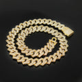 Rhinestones Paved Cuban Necklace - Blingy Bag LLC