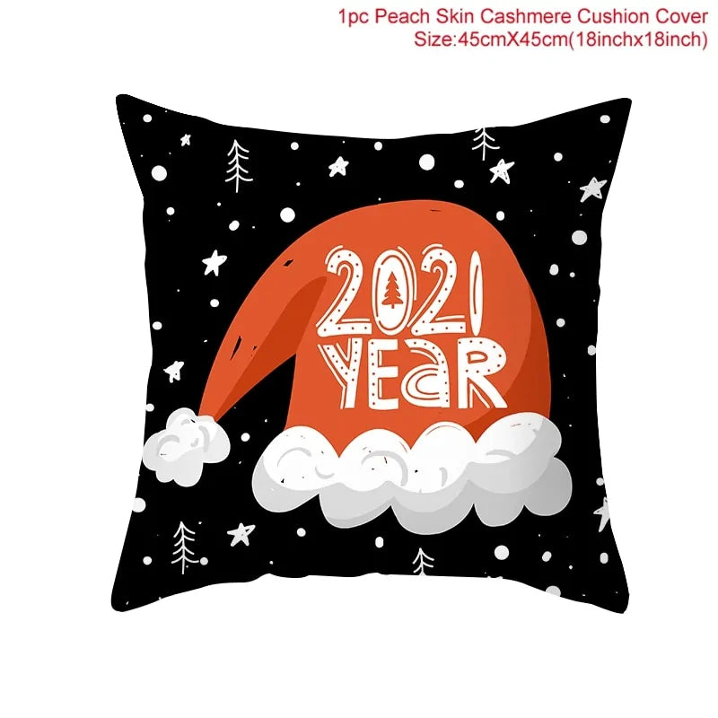 Cartoon Christmas Pillow Cover - Blingy Bag LLC