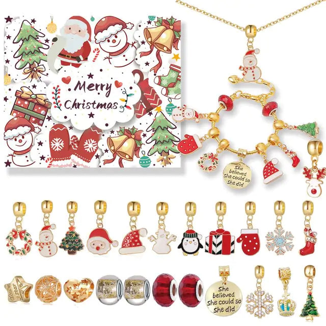 Christmas Countdown Calendar Bracelets - Blingy Bag LLC