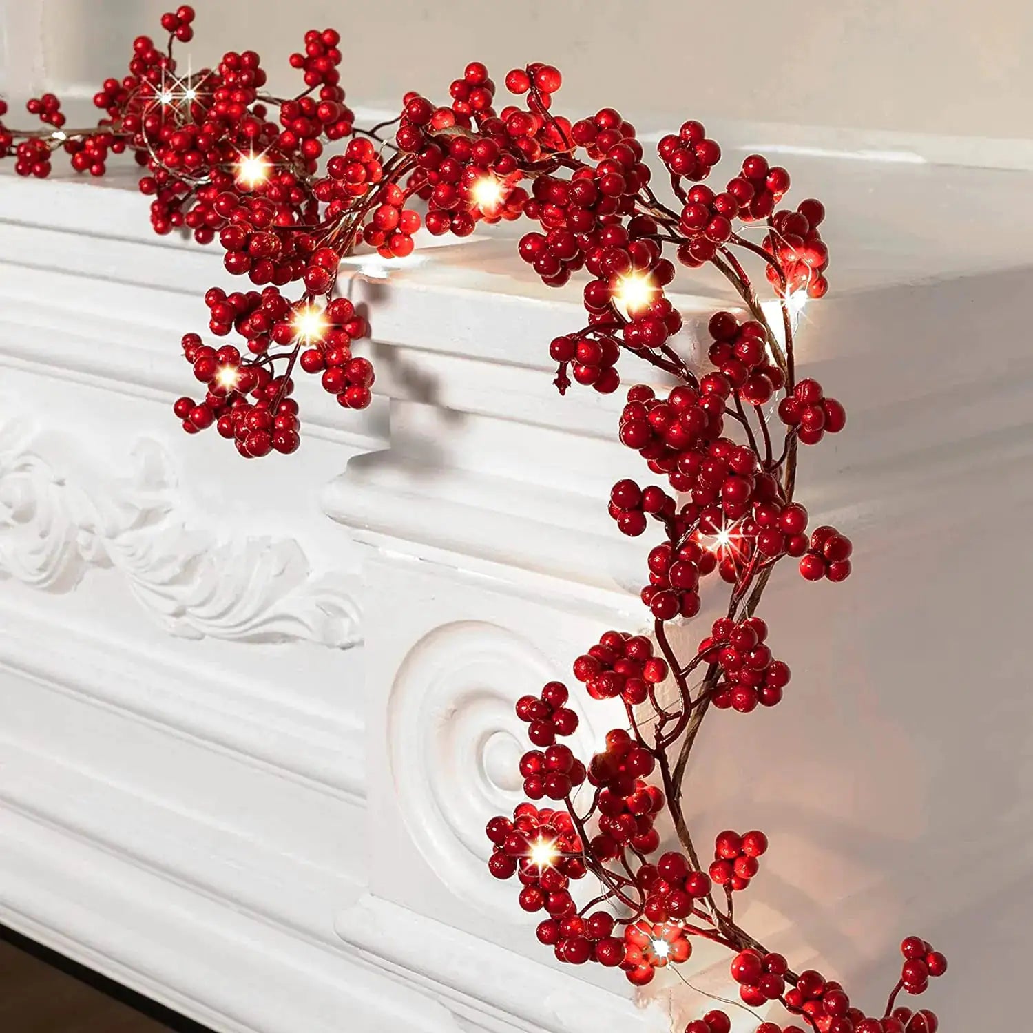 Red Berry Christmas Garland - Blingy Bag LLC