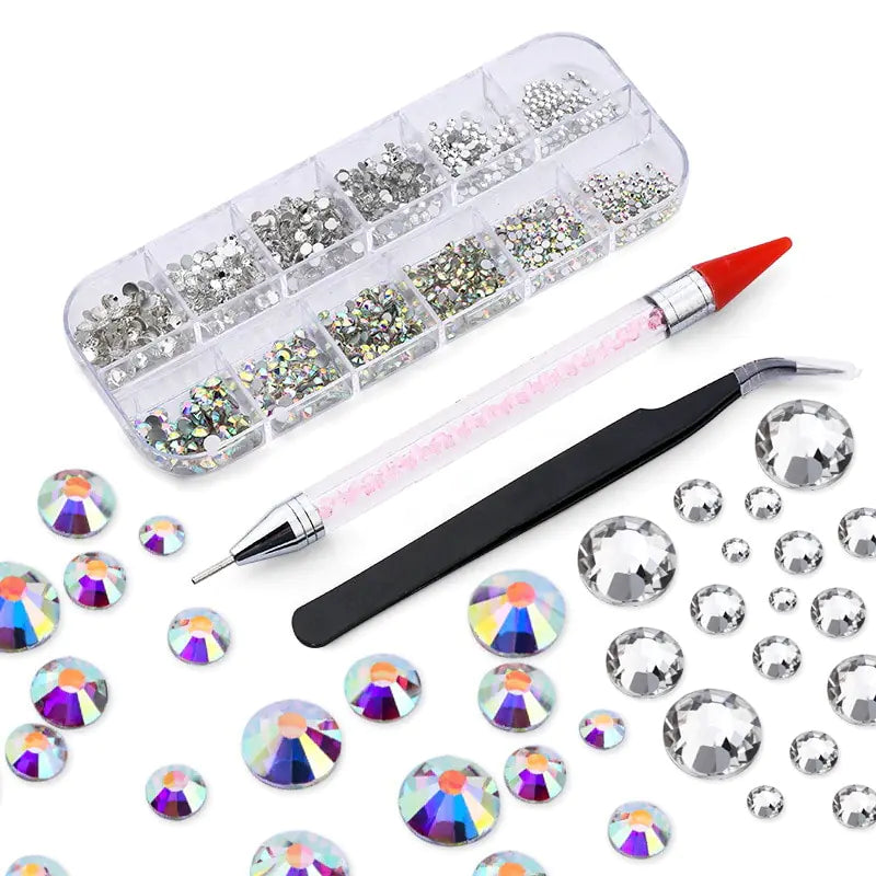 New Multi-Size Nail Rhinestones 3D - Blingy Bag LLC