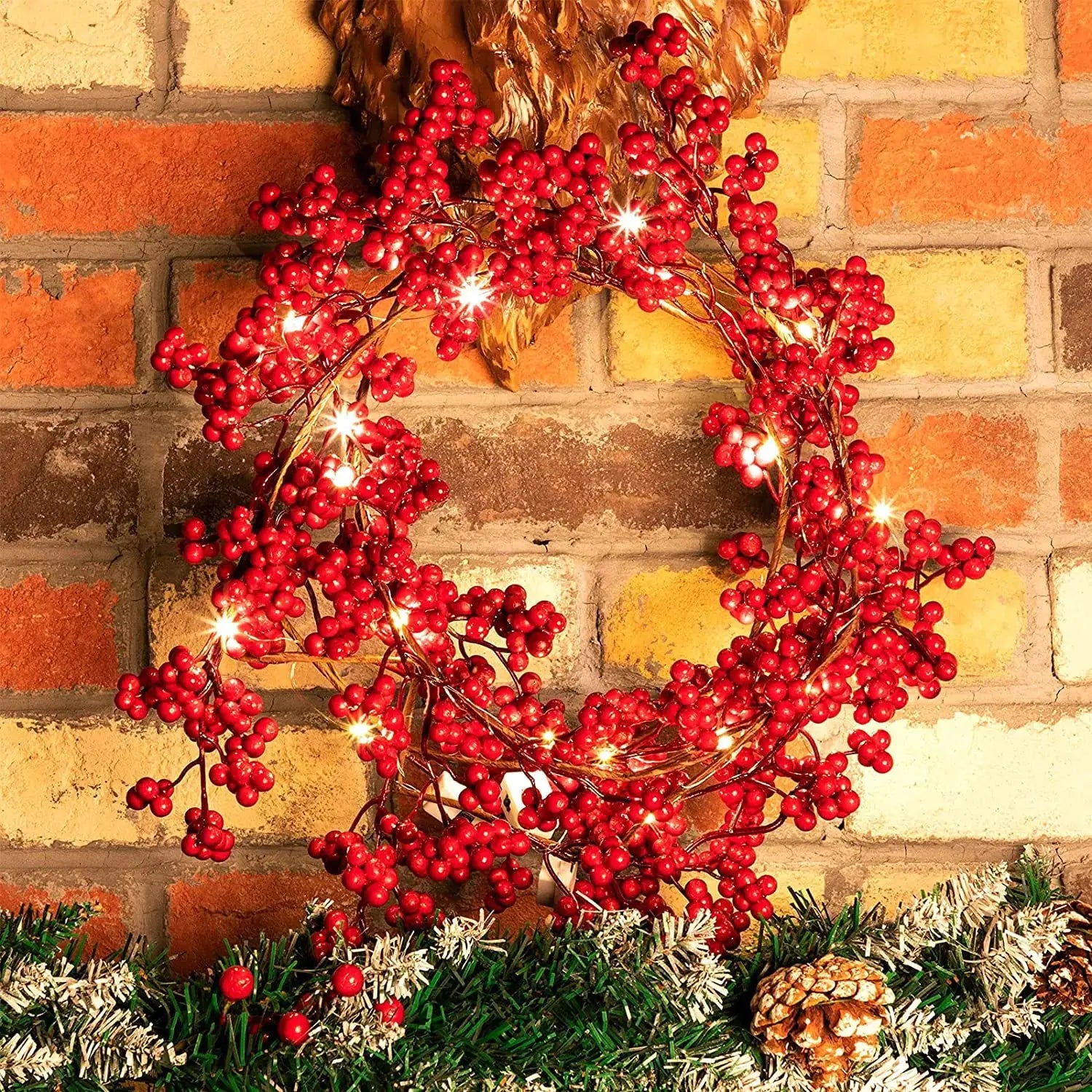 Red Berry Christmas Garland - Blingy Bag LLC