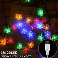 Snowflakes LED Christmas Lights - Blingy Bag LLC