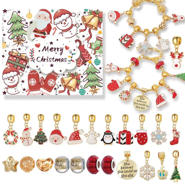 Christmas Countdown Calendar Bracelets - Blingy Bag LLC