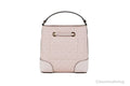 Michael Kors Mercer Small Dark Powder Blush PVC Bucket Crossbody Handbag Purse - Blingy Bag LLC