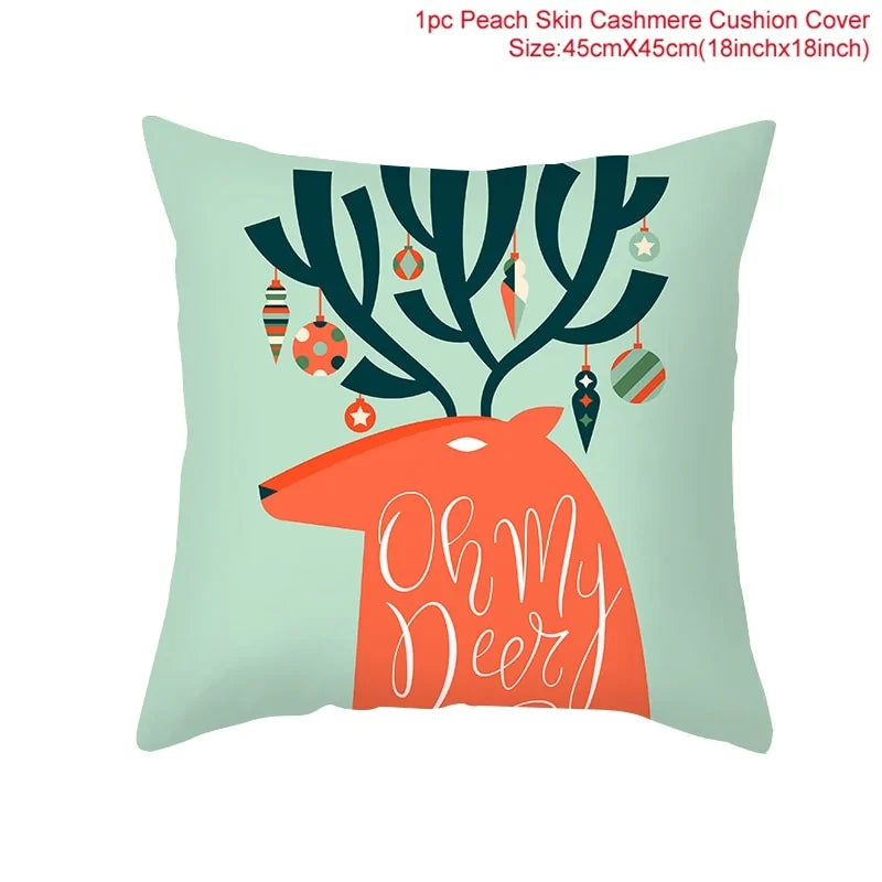 Cartoon Christmas Pillow Cover - Blingy Bag LLC