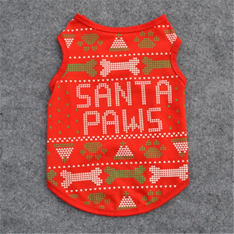 Pet Christmas Vest Shirt - Blingy Bag LLC