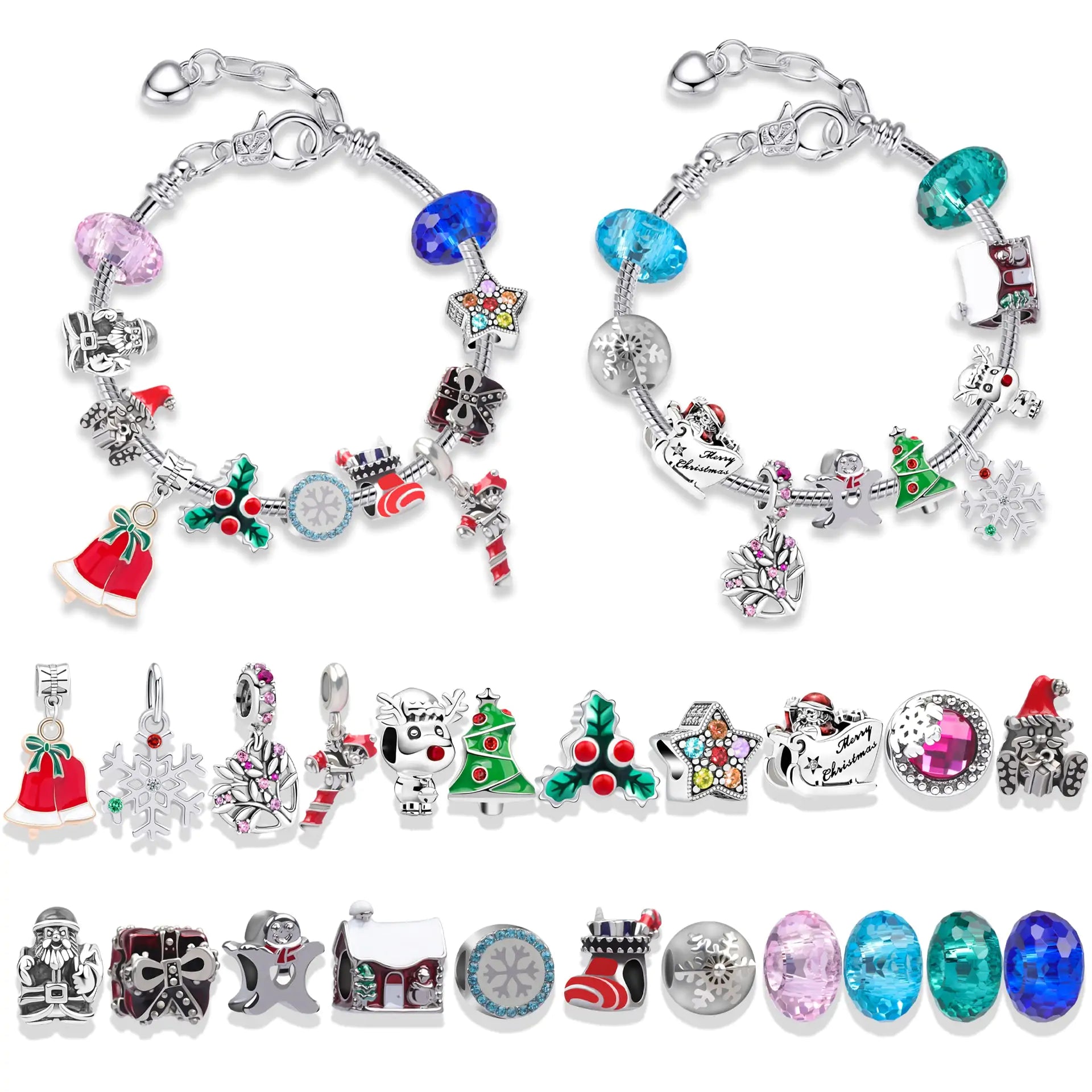 Christmas Countdown Calendar Bracelets - Blingy Bag LLC