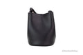 Burberry Lorne Small Black Haymarket Check Leather Bucket Handbag - Blingy Bag LLC