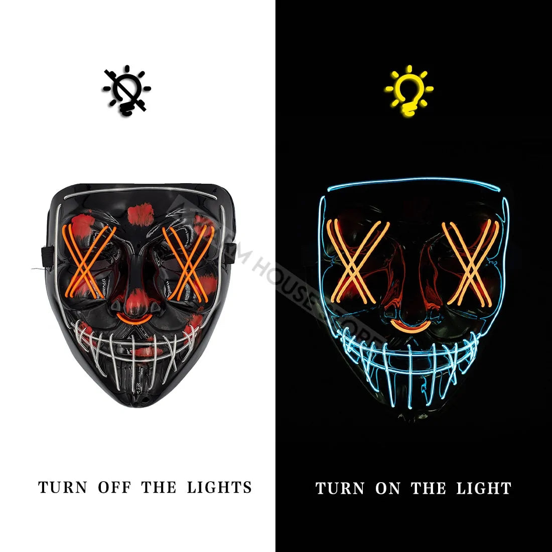 Halloween Led Mask - Blingy Bag LLC