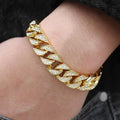 Miami Gold Curb Cuban Bracelet - Blingy Bag LLC