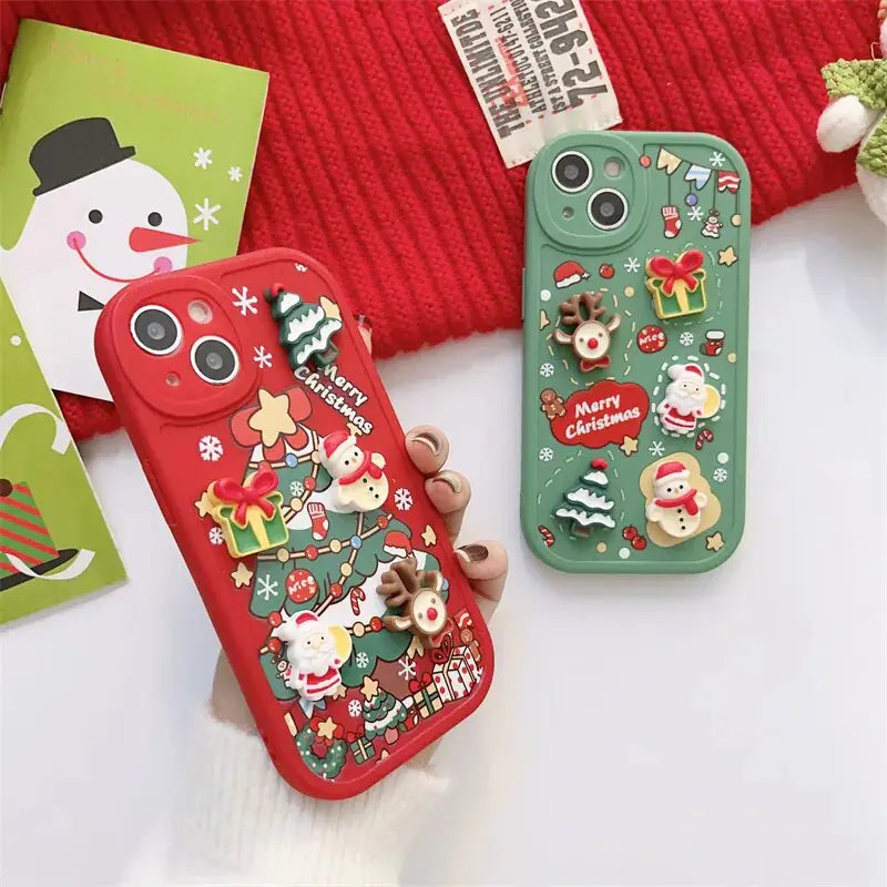 3D Christmas Cartoon Case - Blingy Bag LLC