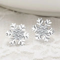 Christmas Snowflake Stud Earrings - Blingy Bag LLC