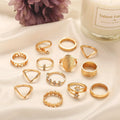 13 Piece Medallion Ring Set - Blingy Bag LLC