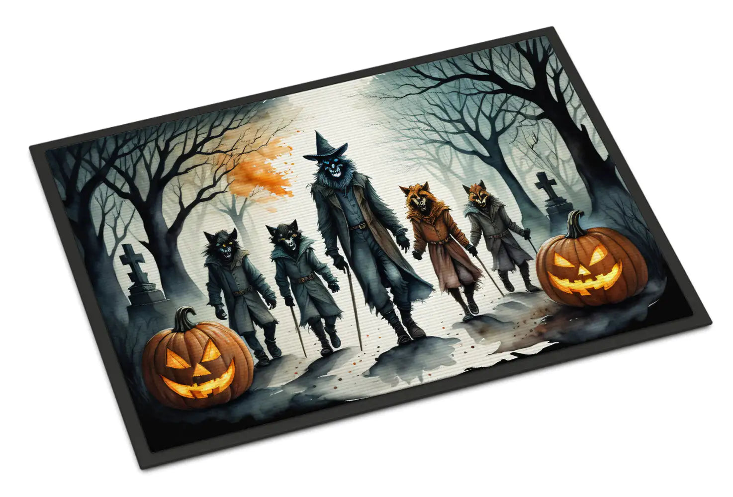 Werewolves Spooky Halloween Doormat - Blingy Bag LLC