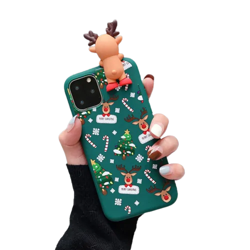 Christmas Silicone Phone Case - Blingy Bag LLC