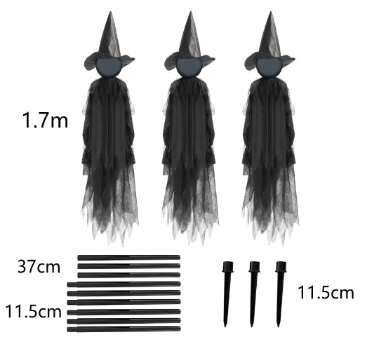 Scary Halloween Witch Decoration - Blingy Bag LLC