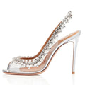 Transparent High Heel Sandals - Blingy Bag LLC