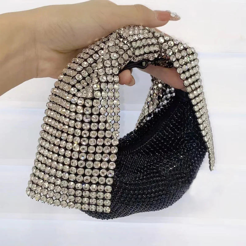 Diamond Bow Evening Clutch - Blingy Bag LLC