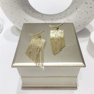 Bling Tassel Statement Earrings - Blingy Bag LLC