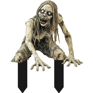 2D Horror Courtyard Floor Ornament – Halloween  Decorative Prop for Home