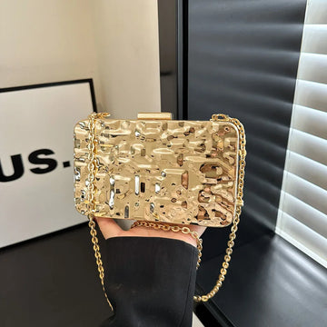 Luxury Gold Evening Bag for Women – Wedding & Party Crossbody Purse
