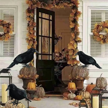 Realistic Halloween Crow Decor - Blingy Bag LLC