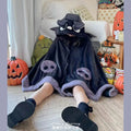 Anime Halloween Cosplay Costume Bat Y2k Plush Pajamas Cloak Sleepwear Costume For Spring Autumn Adults Women Blanket Cape Gifts - Blingy Bag LLC