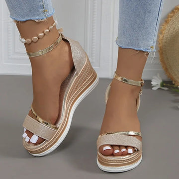 Women’s Wedge Sandals 2024 – Summer Platform High Heel Designer Shoes