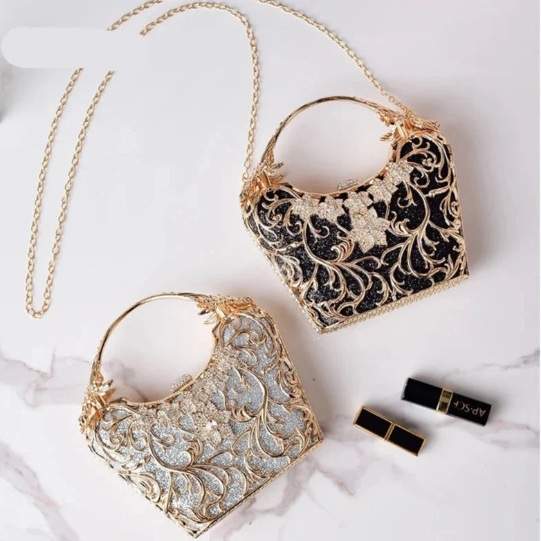 Hollow Out Metal Hand Bag - Blingy Bag LLC