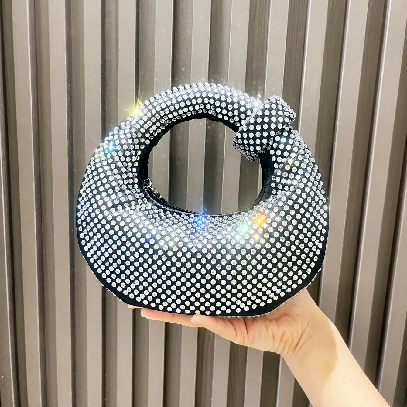 Luxury Rhinestone Shoulder Bag – Designer Evening Clutch & Party Handbag