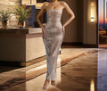 Strapless Elegant Evening Dress - Blingy Bag LLC