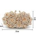 Floral Diamond Party Clutch - Blingy Bag LLC