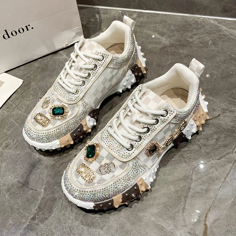 Diamond Luxury Sneakers - Blingy Bag LLC