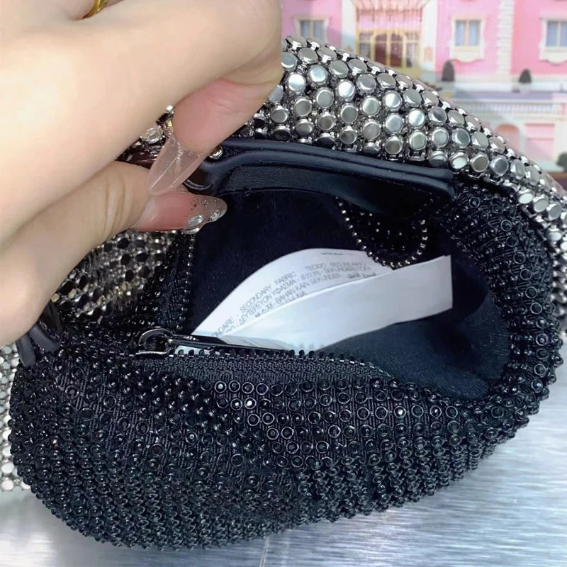 Diamond Bow Evening Clutch - Blingy Bag LLC