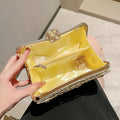 Hollow Rhinestone Evening Bag Elegant Box Clutch Purse Women's Handbags For Party Prom Wedding - Blingy Bag LLC