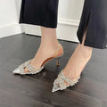 Pointed Crystal Diamond Heels - Blingy Bag LLC