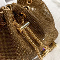 Gold Diamond Evening Clutch - Blingy Bag LLC