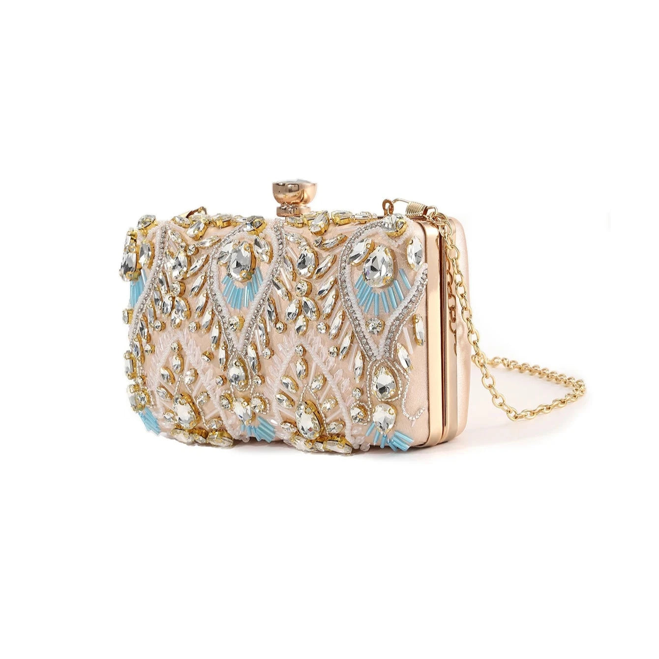 Beaded Diamond Crossbody Bag - Blingy Bag LLC