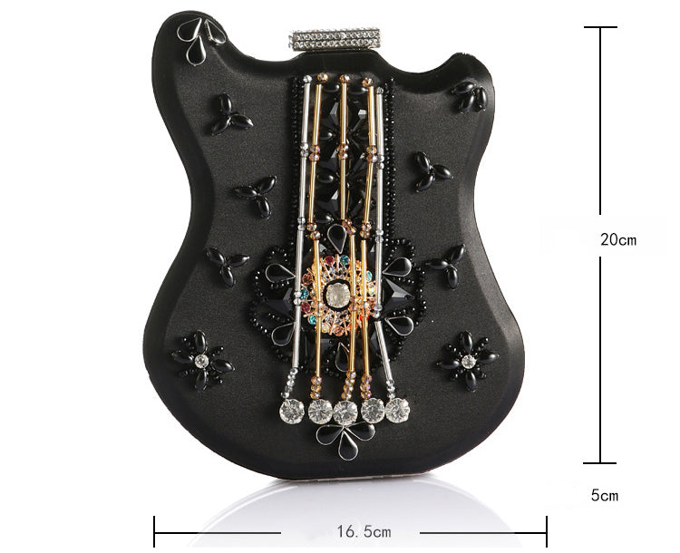 Violin Diamond Evening Bag - Blingy Bag LLC