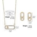 Paper Clip Dangle Jewelry Set - Blingy Bag LLC