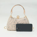 Diamond Studded Flower Bag - Blingy Bag LLC