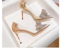 Thin High Heel Bridal Stiletto - Blingy Bag LLC