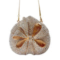 Crystal Bow Love Heart Clutch Bag