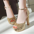 High Heel Platform Sandals - Blingy Bag LLC