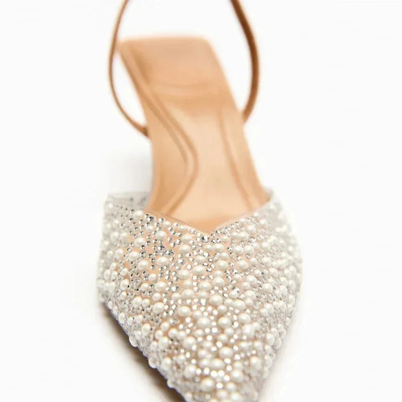 Transparent Slingback Heels - Blingy Bag LLC