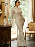 Bodycon Elegant Sequin Gown - Blingy Bag LLC